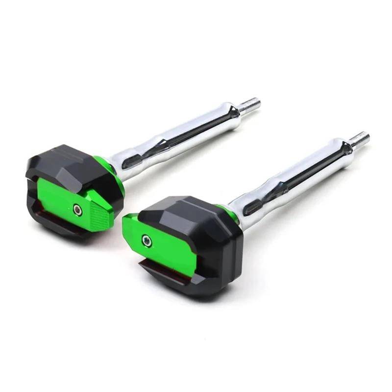 Motorrad Crash Schieberegler Anti Crash Caps Protector Für Kawasaki Ninja 1400 GTR1400 Fallende Schutz Rahmen Slider Verkleidung Schutz Crash Pad Protector(Groen) von SXQPOCAR