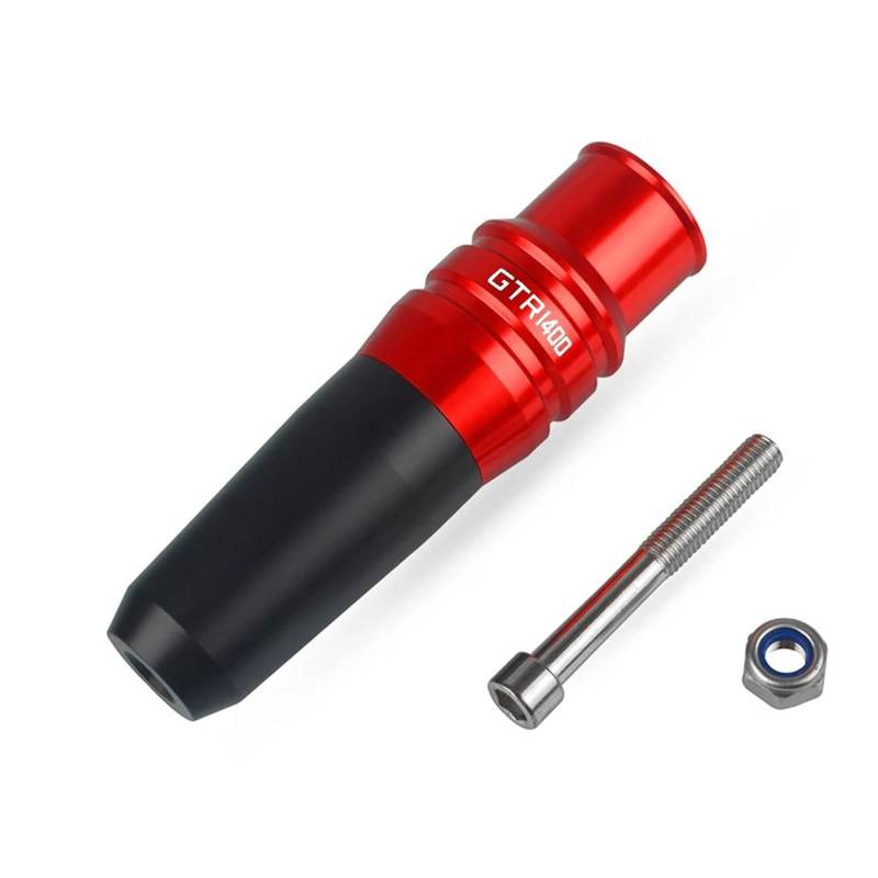 Motorrad Crash Schieberegler Anti-Crash-Caps Schutzrahmen Crash Pads Auspuff Sliders Crash Protector Für Kawasaki GTR1400 GTR 1400 07-16(Rood) von SXQPOCAR