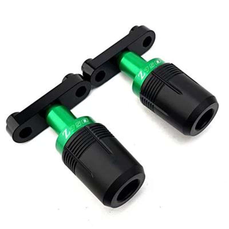 Motorrad Crash Schieberegler CNC Aluminium Rahmen Crash Slider Fallen Protector Für Kawasaki Z750 Z 750 2004-2012 2006 2007 2008 Stoßfänger Block(Groen) von SXQPOCAR