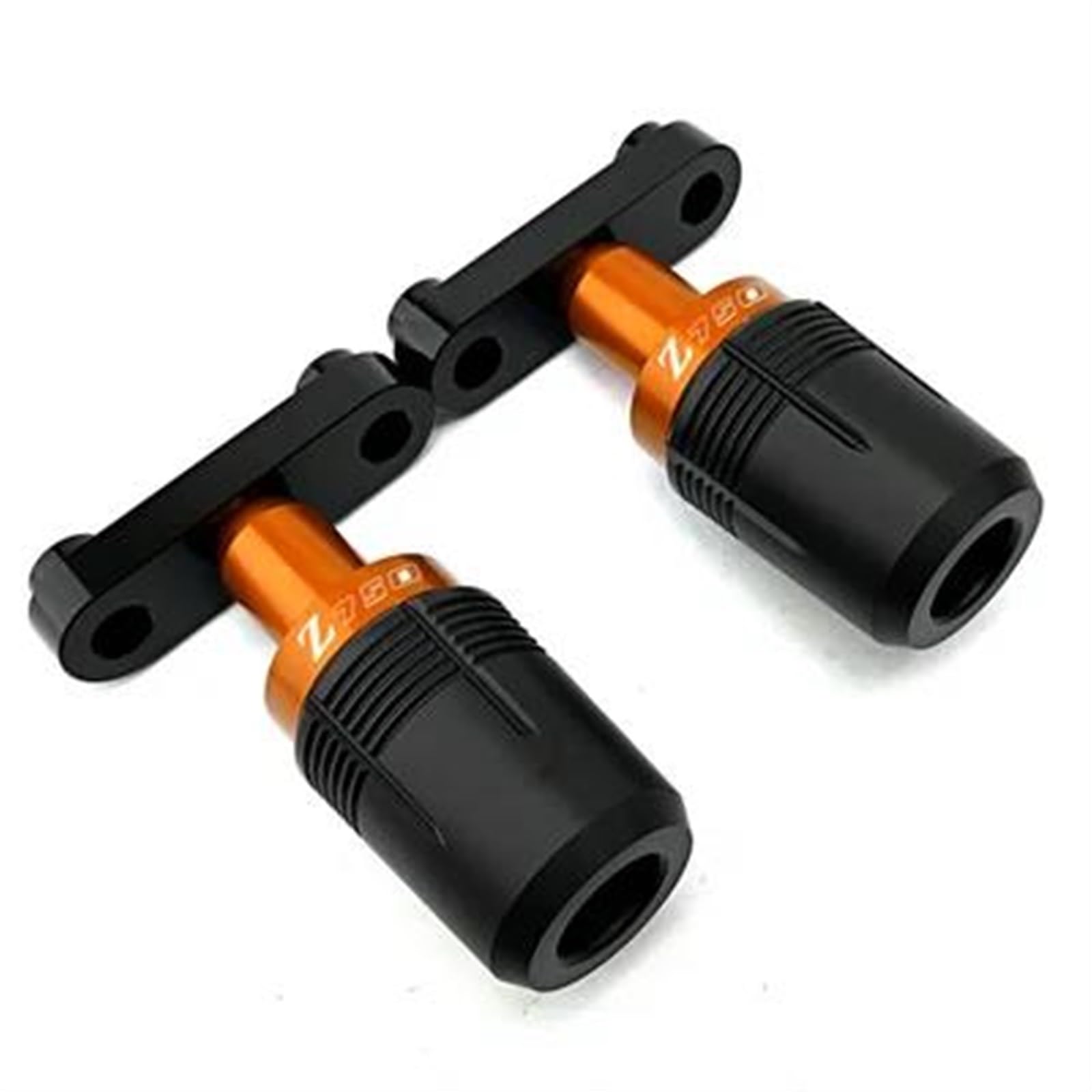 Motorrad Crash Schieberegler CNC Aluminium Rahmen Crash Slider Fallen Protector Für Kawasaki Z750 Z 750 2004-2012 2006 2007 2008 Stoßfänger Block(Orange) von SXQPOCAR