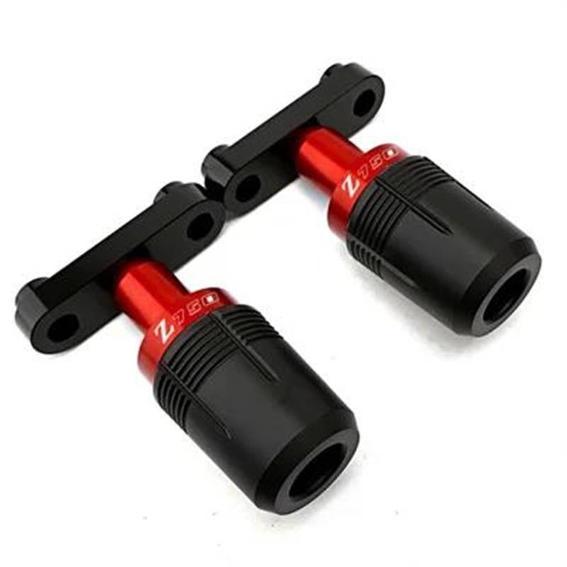 Motorrad Crash Schieberegler CNC Aluminium Rahmen Crash Slider Fallen Protector Für Kawasaki Z750 Z 750 2004-2012 2006 2007 2008 Stoßfänger Block(Rood) von SXQPOCAR