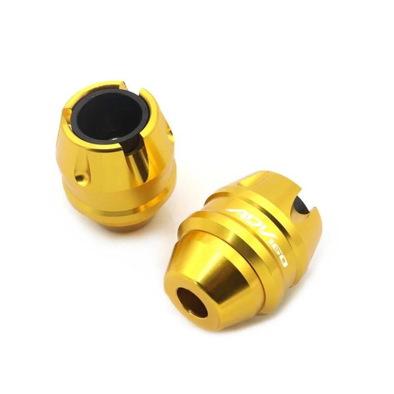 Motorrad Crash Schieberegler Für ADV160 ADV 160 Zubehör Gabel Rad Crash Protector Rahmen Schutz Rahmen Slider(Gold) von SXQPOCAR
