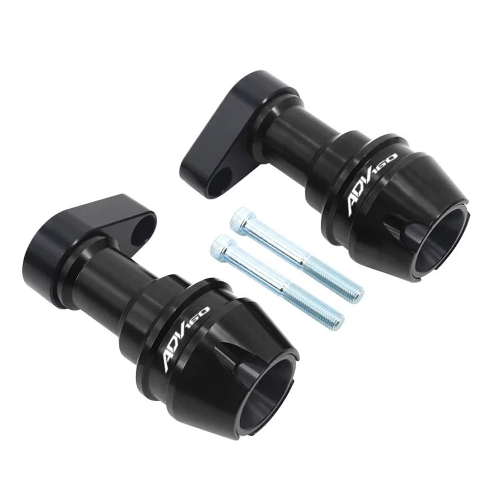 Motorrad Crash Schieberegler Für ADV160 ADV 160 Zubehör Hinterradgabel Rad Herbst Schalldämpfer Rohr Rahmen Schutz Rahmen Slider Anti Crash Protector(Black) von SXQPOCAR