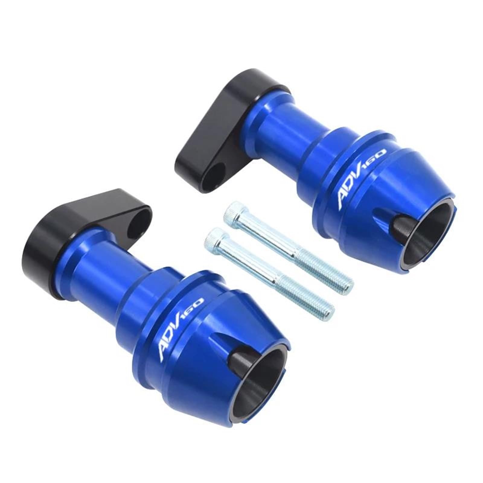 Motorrad Crash Schieberegler Für ADV160 ADV 160 Zubehör Hinterradgabel Rad Herbst Schalldämpfer Rohr Rahmen Schutz Rahmen Slider Anti Crash Protector(Blue) von SXQPOCAR