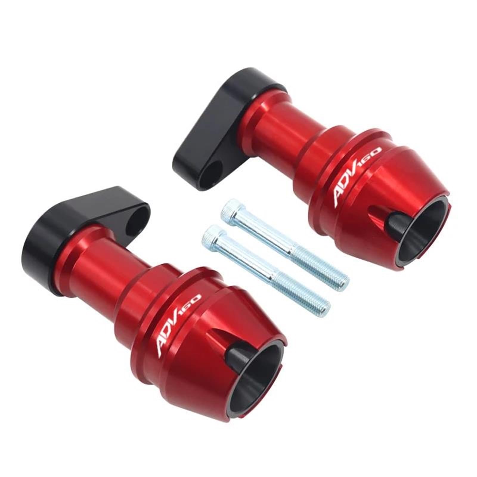 Motorrad Crash Schieberegler Für ADV160 ADV 160 Zubehör Hinterradgabel Rad Herbst Schalldämpfer Rohr Rahmen Schutz Rahmen Slider Anti Crash Protector(Rood) von SXQPOCAR