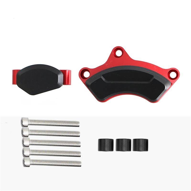 Motorrad Crash Schieberegler Für BMW S1000RR S1000R 2020 2021 2022 Motor Stator Abdeckung Schutz Crash Pad Slider Protector Motorrad(Rood) von SXQPOCAR