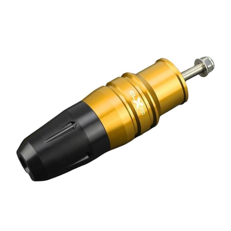 Motorrad Crash Schieberegler Für CFMOTO CLX700 CLX 700 2021-2024 Motorradzubehör Rahmenschieber Anti-Crash-Kappen Auspuffschieber(Gold) von SXQPOCAR