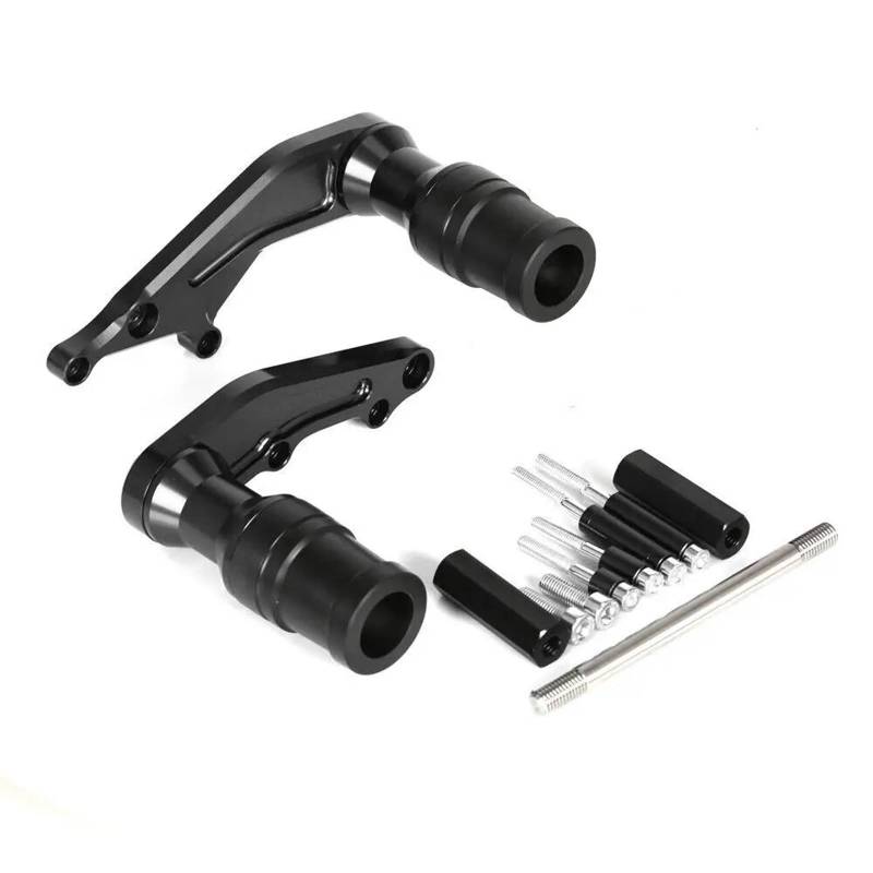 Motorrad Crash Schieberegler Für GROM MSX 125 MSX125 2022 2023 2024 Rahmen Motor Sliders Fallen Schutz Crash Protector Pads Stoßstange(Black) von SXQPOCAR