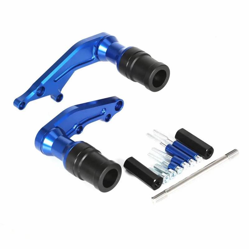 Motorrad Crash Schieberegler Für GROM MSX 125 MSX125 2022 2023 2024 Rahmen Motor Sliders Fallen Schutz Crash Protector Pads Stoßstange(Blue) von SXQPOCAR
