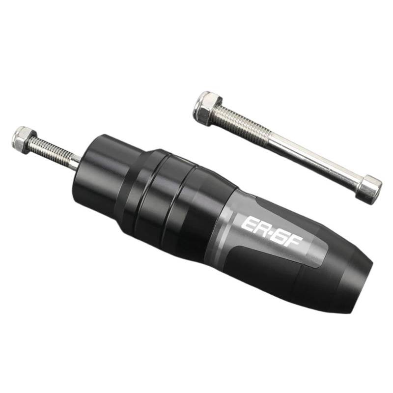 Motorrad Crash Schieberegler Für Kawasaki ER6F ER 6F ER-6F Motorrad Rahmen Crash Pads Motor Fall Sliders Anti Fallen Bar Auspuffrohr(Titanium) von SXQPOCAR