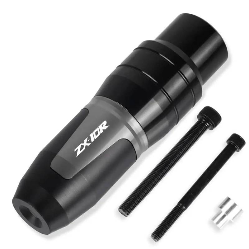Motorrad Crash Schieberegler Für Kawasaki Ninja ZX-10R ZX10R 2006 2007 2008 2009 2010 2011 2012-2015 Zubehör Auspuff Rahmen Sliders Crash Pads Fallen Protector(Titanium) von SXQPOCAR
