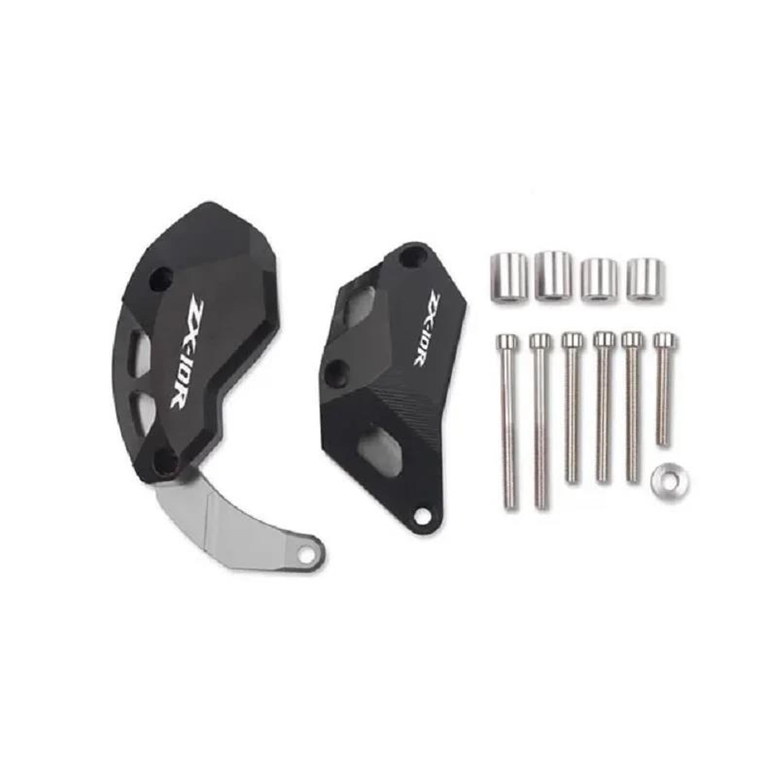 Motorrad Crash Schieberegler Für Kawasaki Ninja ZX-10R ZX10R ZX 10R 2011-2023 2020 2021 2022 Motorrad CNC Motor Crash Schutz Stator Rahmen Slider Protector(Titanium) von SXQPOCAR