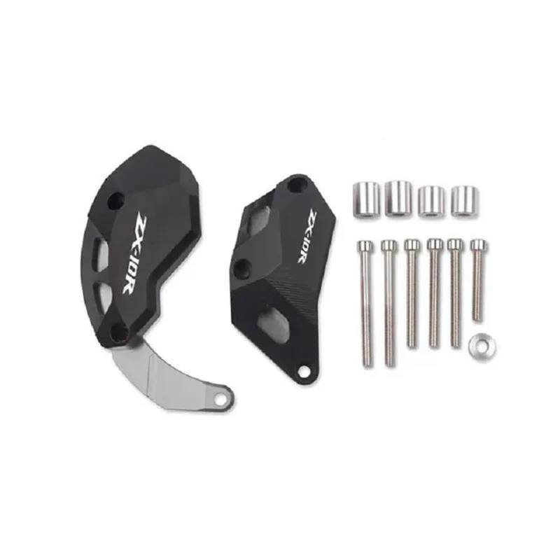 Motorrad Crash Schieberegler Für Kawasaki Ninja ZX-10R ZX10R ZX 10R 2011-2023 2020 2021 2022 Motorrad CNC Motor Crash Schutz Stator Rahmen Slider Protector(Titanium) von SXQPOCAR