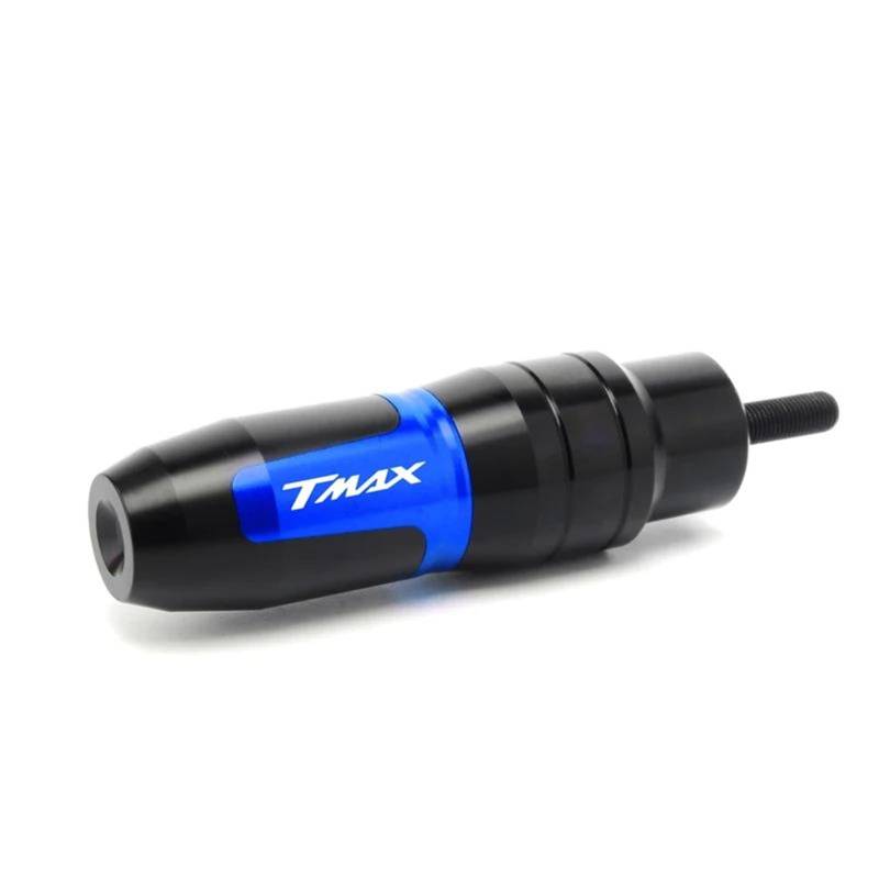 Motorrad Crash Schieberegler Für TMAX 500 TMAX 530 SX/DX T-MAX TMAX500 TMAX530 Rahmen Slider Anti Crash Caps Auspuff Sliders Schutz Decor(Blue) von SXQPOCAR