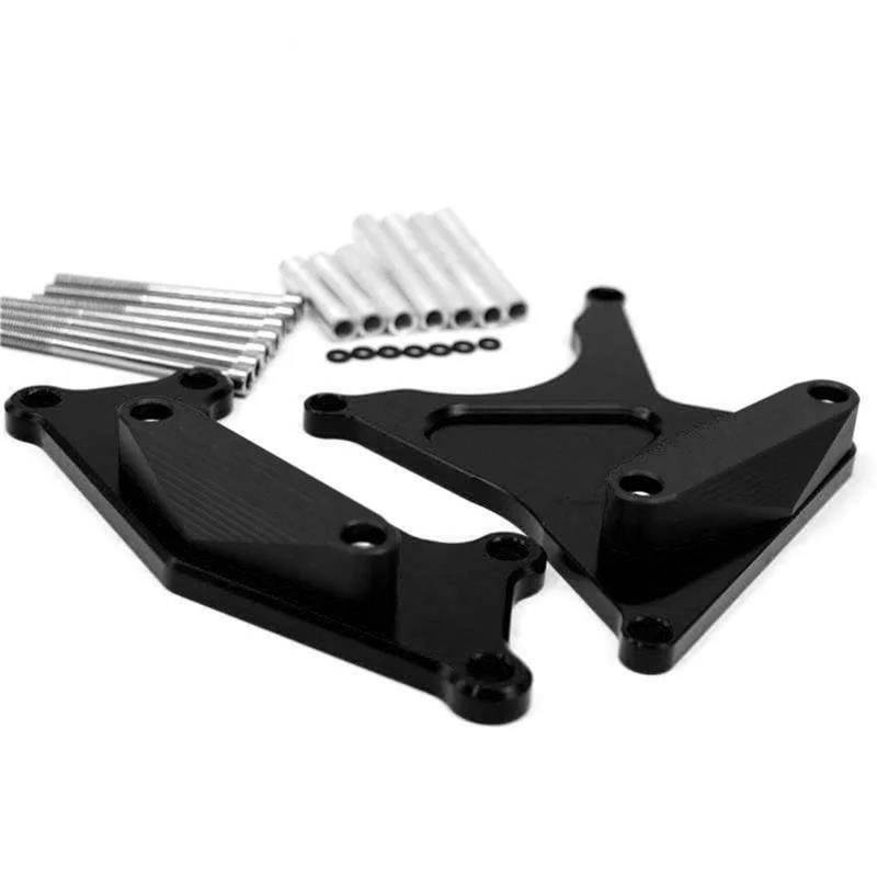Motorrad Crash Schieberegler Für Versys 650 Für Ninja ER6N ER6F 2006-2016 Motorrad Motor Abdeckung Rahmen Schutz Sliders Stator Pads Crash Protector(Black) von SXQPOCAR