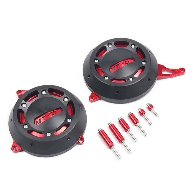 Motorrad Crash Schieberegler Für Yama-ha MT-07 FZ-07 MT07 FZ07 MT 07 2014-2024 Motorrad CNC-Motorschutzabdeckung Verkleidungsschutz Sliders Crash Pad(Rood) von SXQPOCAR
