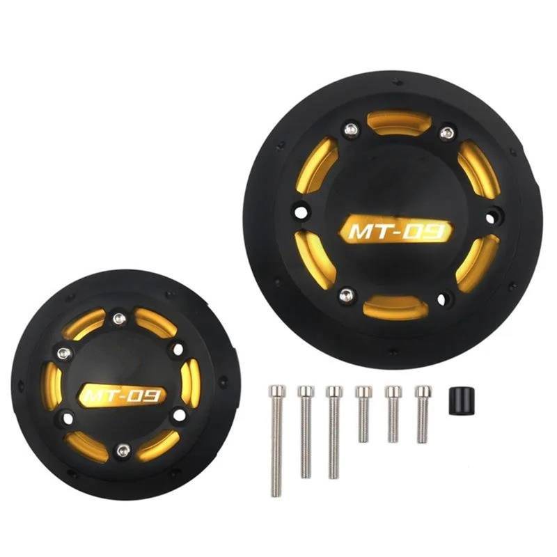 Motorrad Crash Schieberegler Für Yama-ha MT-09 FZ-09 MT09 FZ09 MT FZ 09 2013-2023 Motorrad CNC-Motorschutzabdeckung Verkleidungsschutz Sliders Crash Pad(Gold) von SXQPOCAR