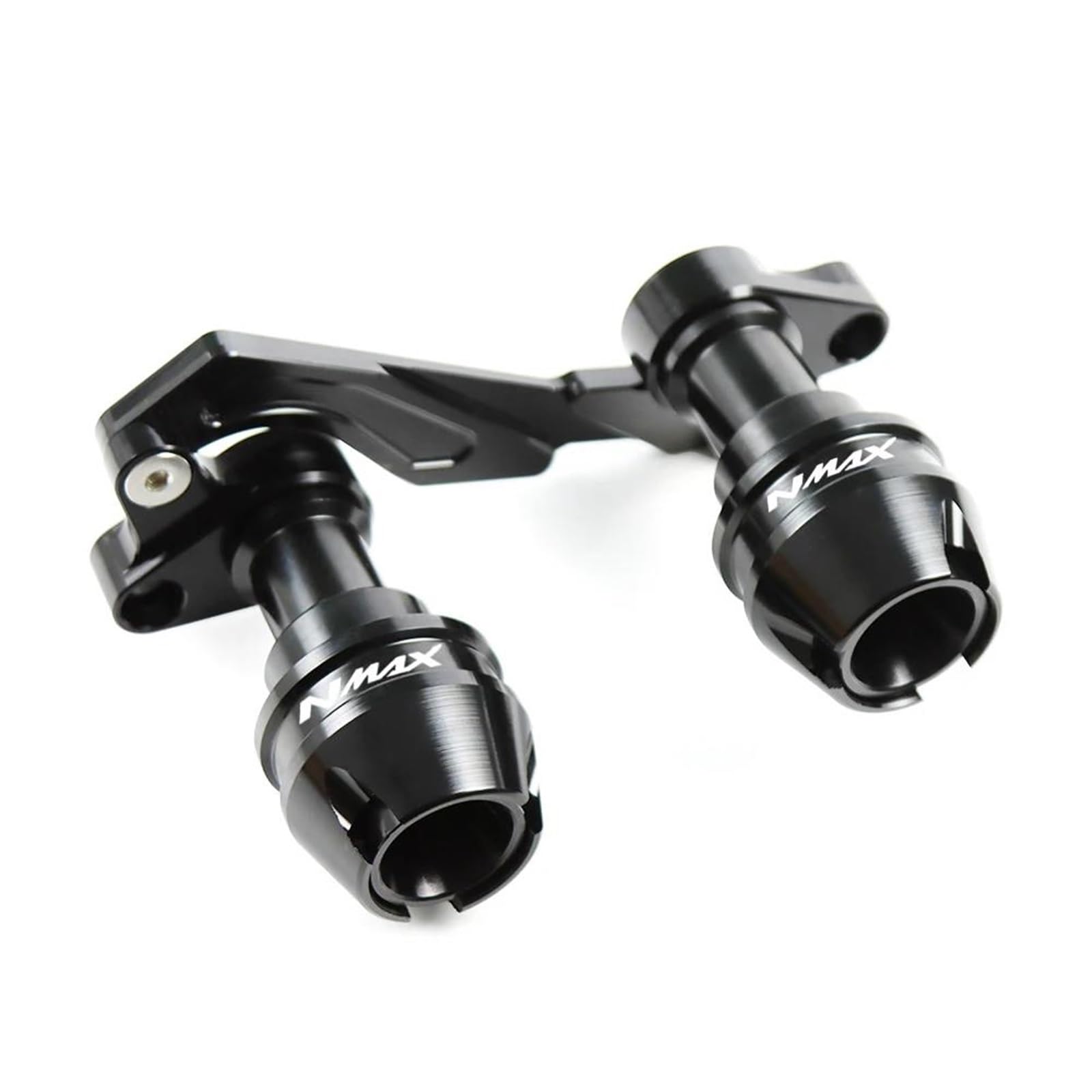 Motorrad Crash Schieberegler Für Yama-ha NMAX155 Für NMAX 155 Vorne Hinten Gabel Rad Herbst Schalldämpfer Rohr Rahmen Schutz Rahmen Slider Anti Crash Protector(Black,Rear) von SXQPOCAR