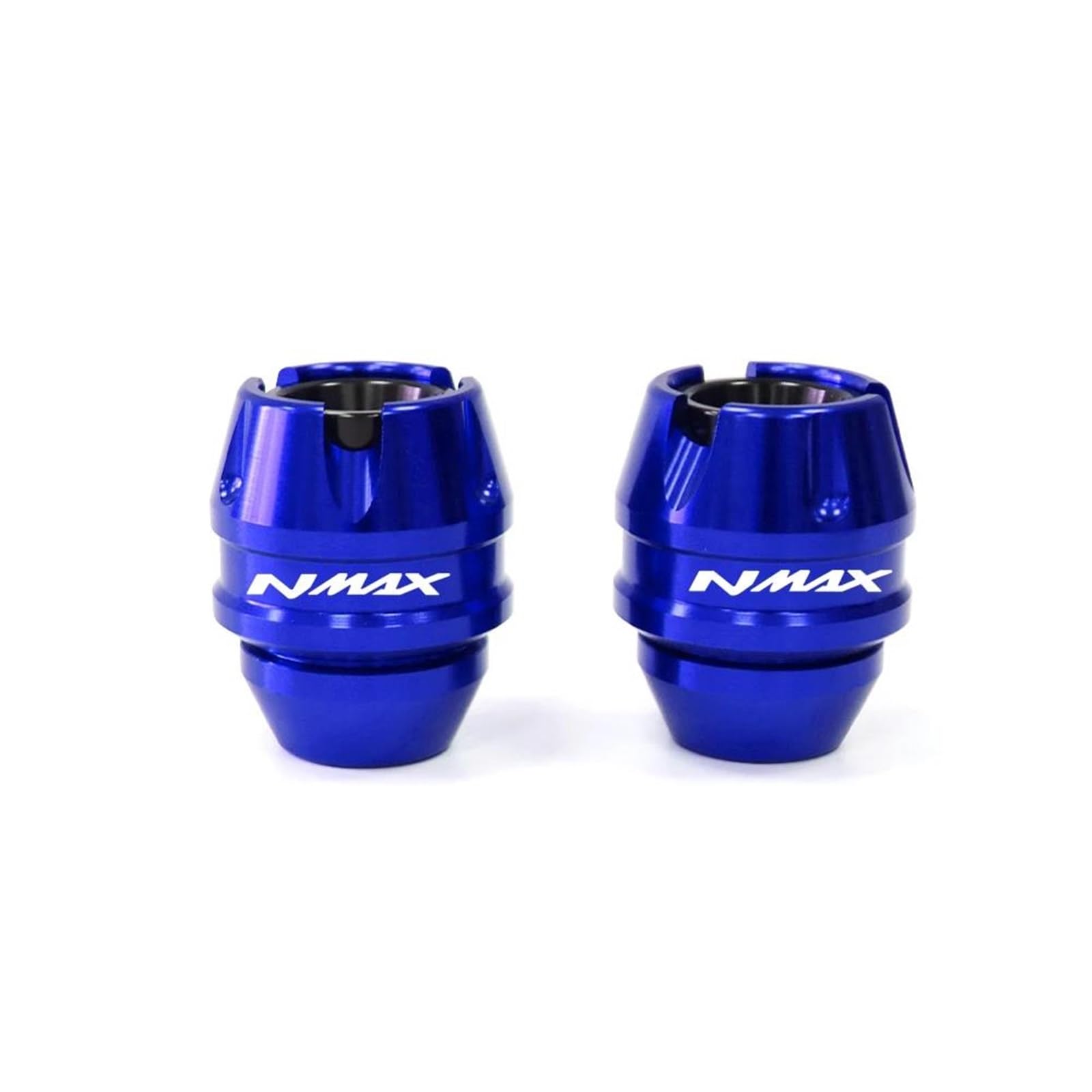 Motorrad Crash Schieberegler Für Yama-ha NMAX155 Für NMAX 155 Vorne Hinten Gabel Rad Herbst Schalldämpfer Rohr Rahmen Schutz Rahmen Slider Anti Crash Protector(Blue,Front) von SXQPOCAR