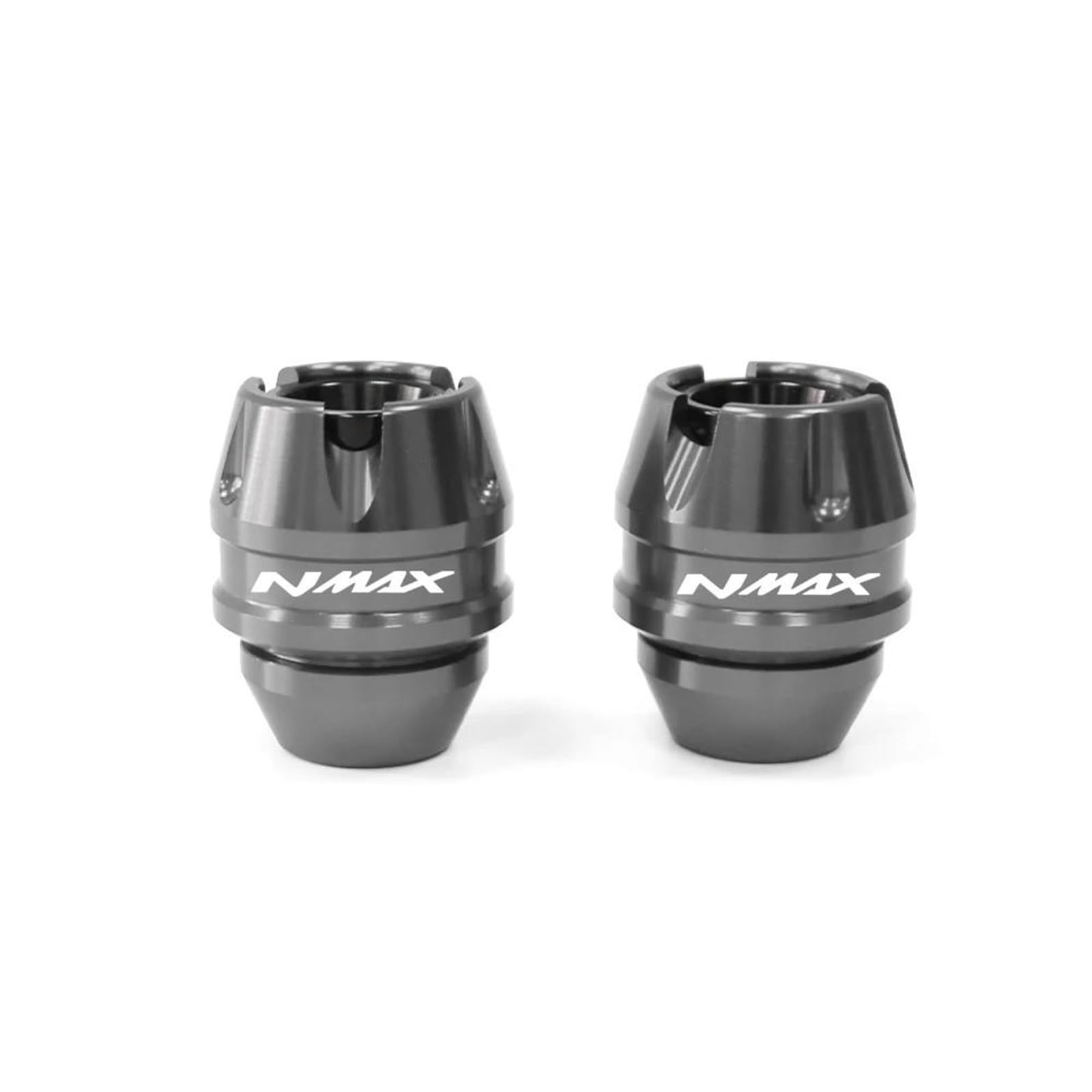 Motorrad Crash Schieberegler Für Yama-ha NMAX155 Für NMAX 155 Vorne Hinten Gabel Rad Herbst Schalldämpfer Rohr Rahmen Schutz Rahmen Slider Anti Crash Protector(Gray,Front) von SXQPOCAR