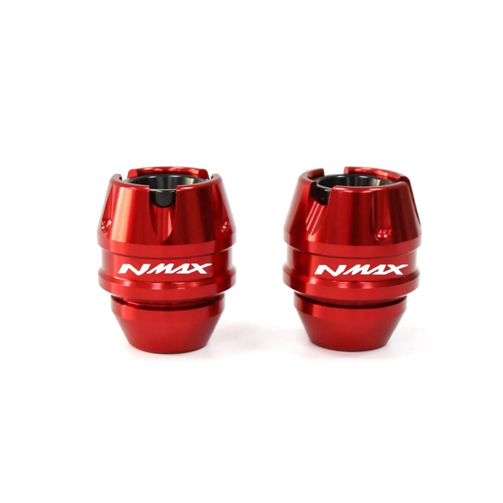 Motorrad Crash Schieberegler Für Yama-ha NMAX155 Für NMAX 155 Vorne Hinten Gabel Rad Herbst Schalldämpfer Rohr Rahmen Schutz Rahmen Slider Anti Crash Protector(Rood,Front) von SXQPOCAR