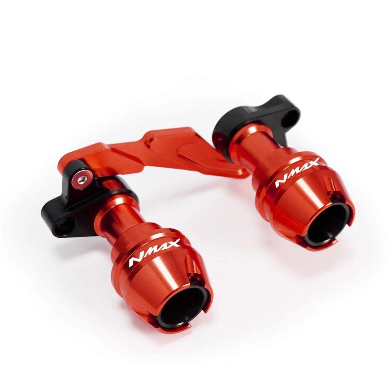 Motorrad Crash Schieberegler Für Yama-ha NMAX155 Für NMAX 155 Vorne Hinten Gabel Rad Herbst Schalldämpfer Rohr Rahmen Schutz Rahmen Slider Anti Crash Protector(Rood,Rear) von SXQPOCAR