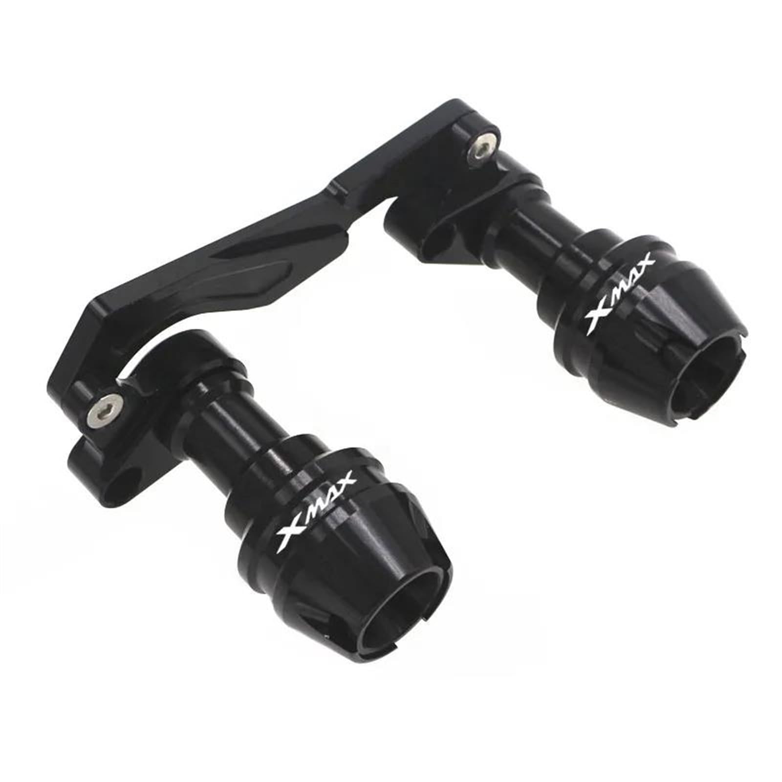 Motorrad Crash Schieberegler Für Yama-ha XMAX300 Für XMAX 300 Vorne Hinten Gabel Rad Fall Schalldämpfer Rohr Rahmen Schutz Rahmen Slider Anti Crash Protector(Black,Rear) von SXQPOCAR