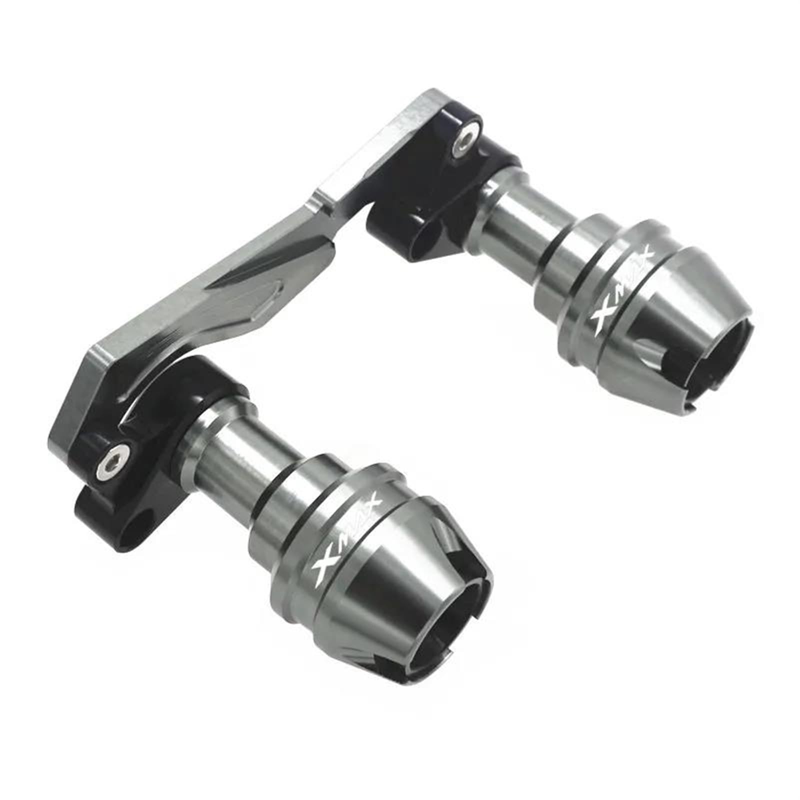 Motorrad Crash Schieberegler Für Yama-ha XMAX300 Für XMAX 300 Vorne Hinten Gabel Rad Fall Schalldämpfer Rohr Rahmen Schutz Rahmen Slider Anti Crash Protector(Gray,Rear) von SXQPOCAR