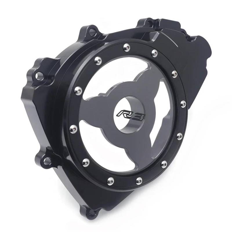 Motorrad Crash Schieberegler Linke Stator-Magneto-Motorabdeckung Für Yama-ha YZF-R3/ABS YZFR3 2017-2021 MT-03 MT03 2021-2022 Motorrad-Crash-Slider-Teil(Black) von SXQPOCAR