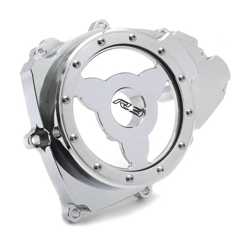 Motorrad Crash Schieberegler Linke Stator-Magneto-Motorabdeckung Für Yama-ha YZF-R3/ABS YZFR3 2017-2021 MT-03 MT03 2021-2022 Motorrad-Crash-Slider-Teil(Silver) von SXQPOCAR