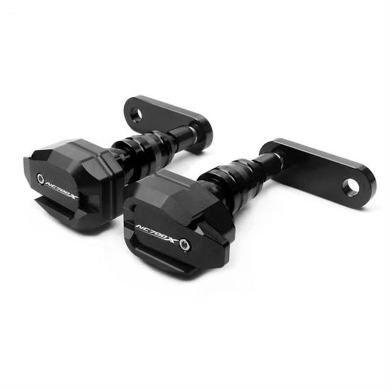 Motorrad Crash Schieberegler Motorrad CNC Fallende Schutz Rahmen Slider Verkleidung Schutz Crash Pad Protector Für NC700X NC 700X NC700 X(Black) von SXQPOCAR