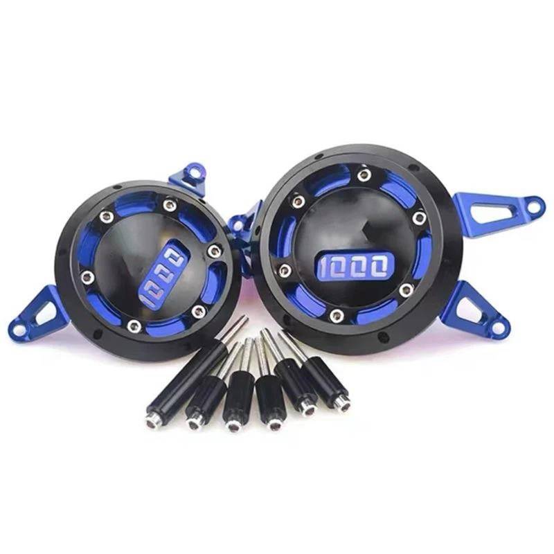 Motorrad Crash Schieberegler Motorrad Motorabdeckung Motorgehäuse Crash Slider Protector Statorabdeckung Für Kawasaki Z1000 Z1000sx Z1000R Z 1000 SX/R 2010-2020(Blue) von SXQPOCAR