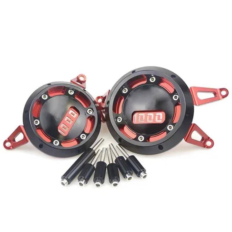 Motorrad Crash Schieberegler Motorrad Motorabdeckung Motorgehäuse Crash Slider Protector Statorabdeckung Für Kawasaki Z1000 Z1000sx Z1000R Z 1000 SX/R 2010-2020(Rood) von SXQPOCAR