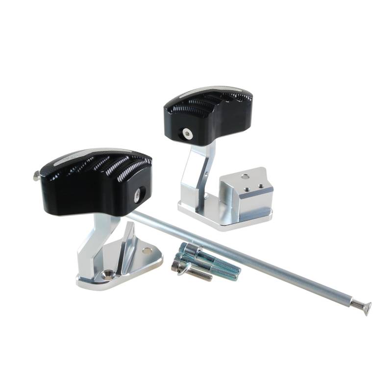 Motorrad Crash Schieberegler Motorrad Stoßfänger Rahmen Slider Für Suzuki GSX1300R 2021 2022 2023 Crash Protector Crash Bar Motor Schutz Schiene(Silver) von SXQPOCAR