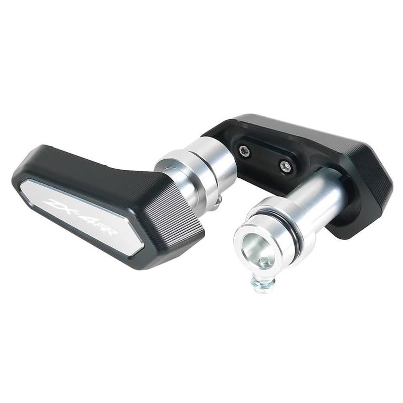 Motorrad Crash Schieberegler Motorrad Stoßfänger Sturzpad Für Kawasaki Ninja ZX4R ZX4RR ZX-4R ZX-4RR Crash Protector Crash Bar Motorschutz(Silver) von SXQPOCAR