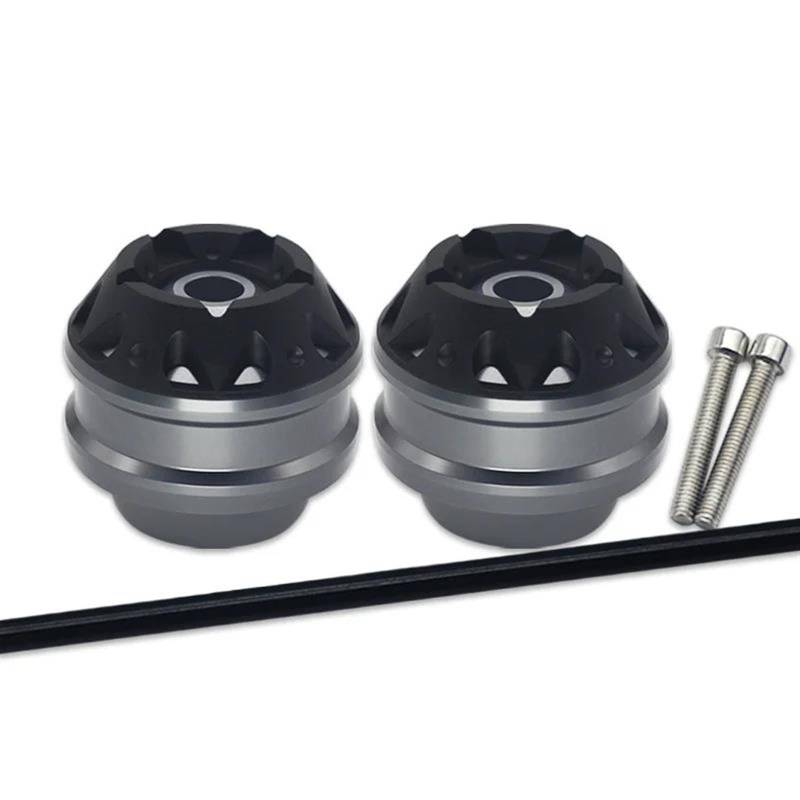 Motorrad Crash Schieberegler Motorradzubehör Vorderachse Gabel Crash Sliders Cap Pad Für CBR400R CBR500R CB400F CB400X CB500F CB500X Radschutz(Gray) von SXQPOCAR