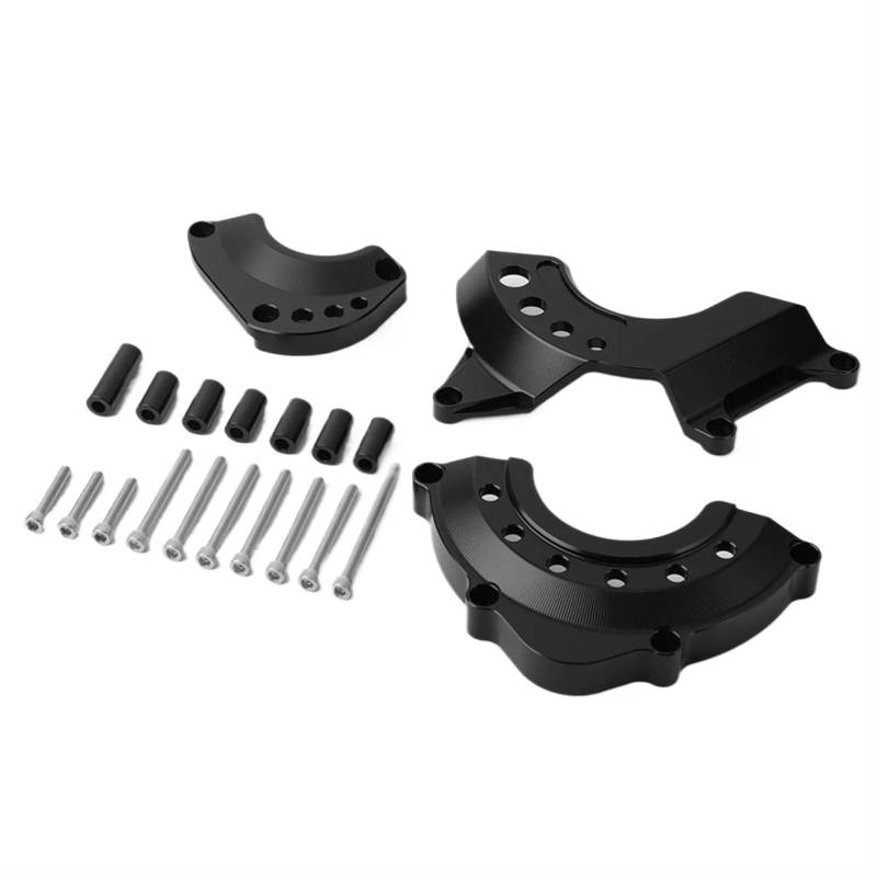 Motorrad Crash Schieberegler Motorschutzabdeckung Für Kawasaki Z900 Z900RS 2018-2024 Z 900RS Cafe Verkleidung Rahmen Slider Crash Pad Fall Stator Protector(Black) von SXQPOCAR