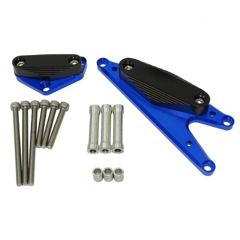 Motorrad Crash Schieberegler Racing Motor Fall Schutz Stator Zündung Abdeckung Crash Pad Sliders Protector Für Suzuki Bandit GSX1250FA GSF1250 2007-2021(Blue) von SXQPOCAR