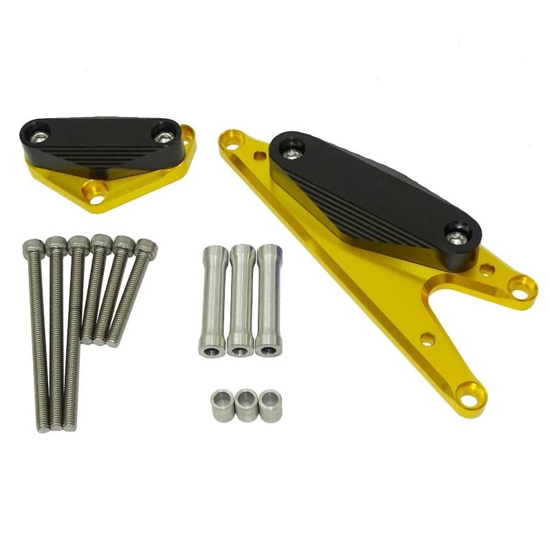 Motorrad Crash Schieberegler Racing Motor Fall Schutz Stator Zündung Abdeckung Crash Pad Sliders Protector Für Suzuki Bandit GSX1250FA GSF1250 2007-2021(Gold) von SXQPOCAR