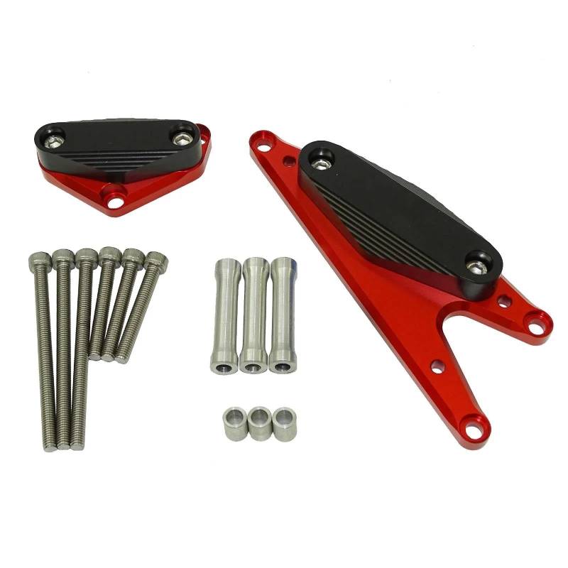 Motorrad Crash Schieberegler Racing Motor Fall Schutz Stator Zündung Abdeckung Crash Pad Sliders Protector Für Suzuki Bandit GSX1250FA GSF1250 2007-2021(Rood) von SXQPOCAR