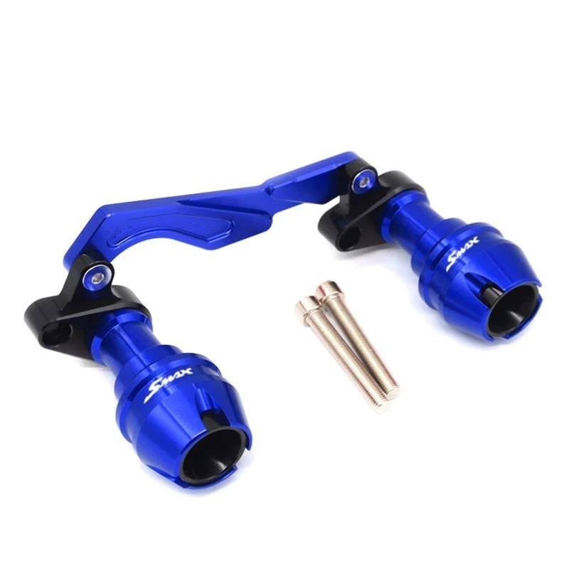 Motorrad Crash Schieberegler Rad-Crash-Schutz Für Yama-ha SMAX155 SMAX 155 CNC Hinterrad Achse Gabel Crash Sliders Fallschutz(Blue) von SXQPOCAR