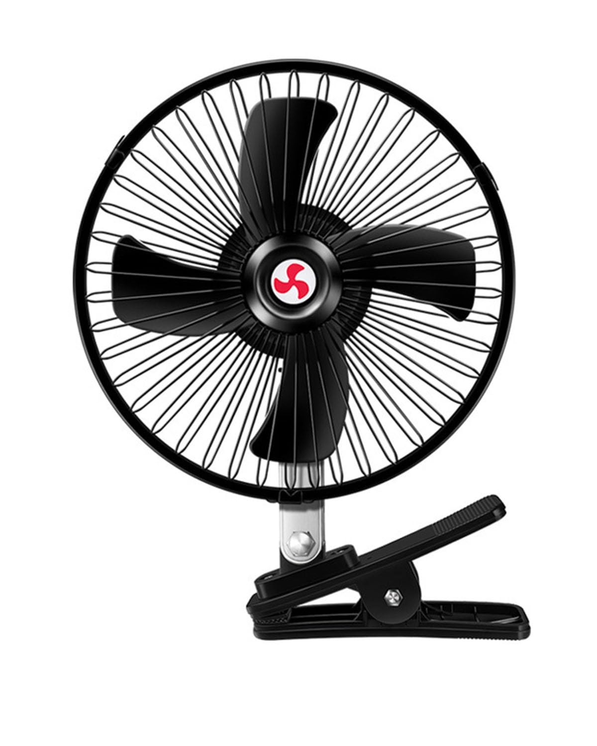 Auto Ventilator 8 Zoll 12 Bis 24V Autoventilator Für Fahrzeugkühlung Mit Verstellbarer Halterung KFZ Lüfter(Black 12V-normal Version) von SXXJVES
