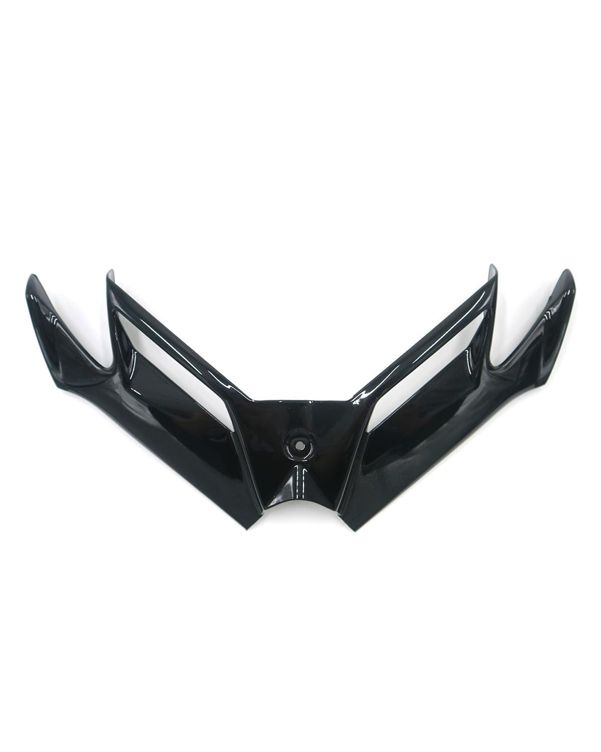 Motorrad-Winglets Anwendbar Für Ninja 300 250 Motorräder Front Verkleidung Air Intake Spoiler Unteren Festen Flügel Motorradspoiler(Bright Black) von SXXJVES