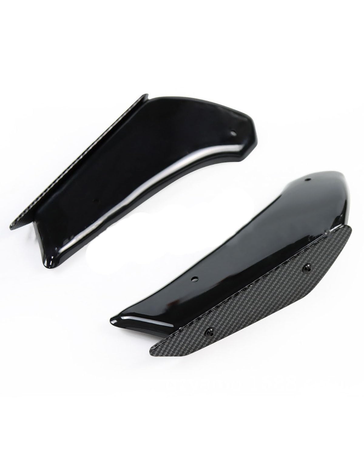 Motorrad-Winglets Geeignet Für S1000RR S1000 RR 2010 2011 2012 2013 2014 2015 2016 2017 2018, Modifizierte Festflügelverkleidung. Motorradspoiler(Black Carbon Fiber Pattern) von SXXJVES