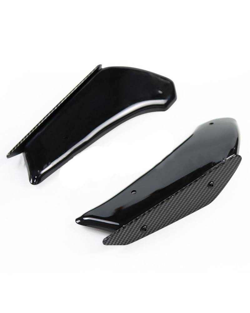 Motorrad-Winglets Geeignet Für S1000RR S1000 RR 2010 2011 2012 2013 2014 2015 2016 2017 2018, Modifizierte Festflügelverkleidung. Motorradspoiler(Black Carbon Fiber Pattern) von SXXJVES
