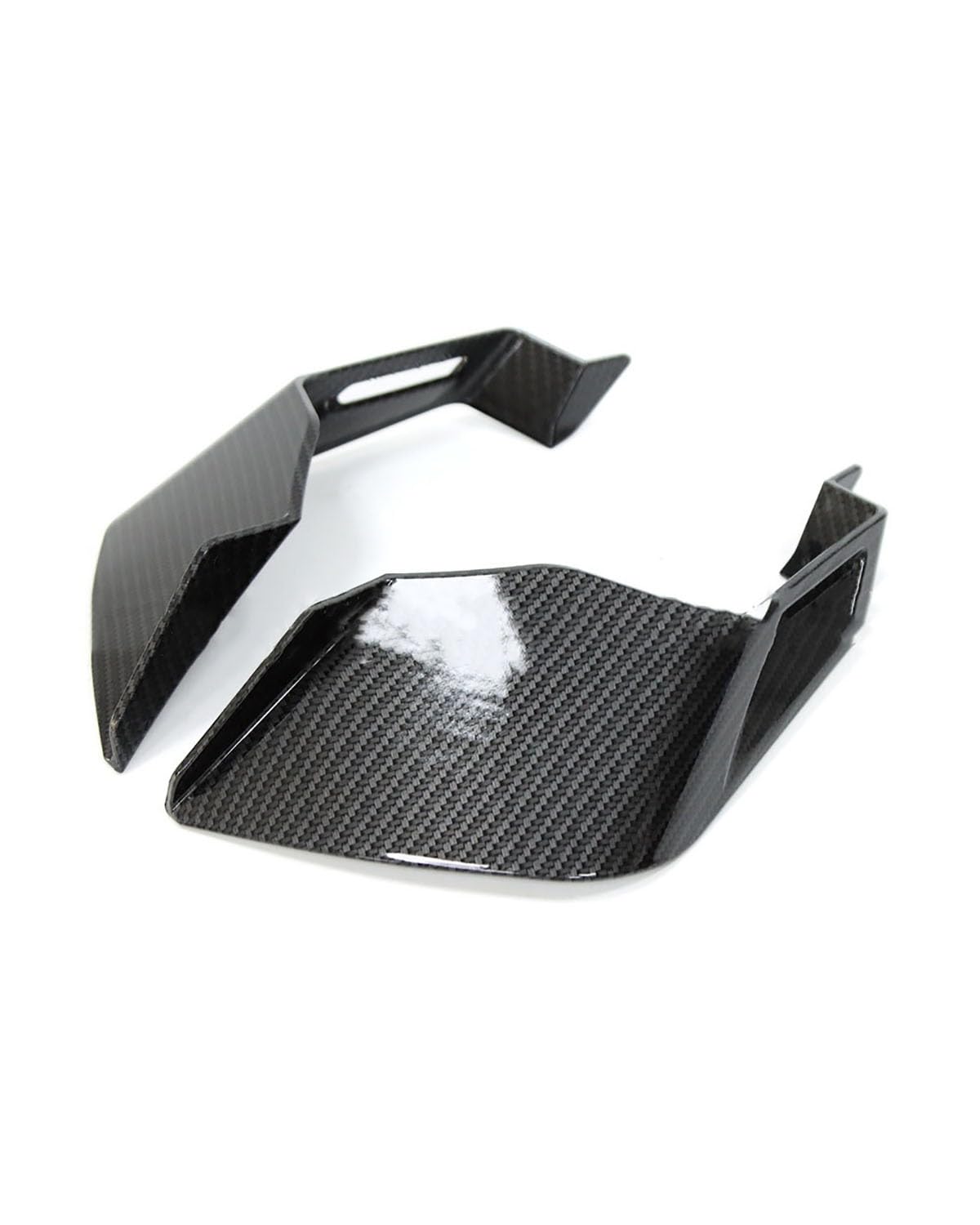 Motorrad-Winglets Motorräder Universal Modifizierte Feste Wind Seite Wind Untere Lip Spoiler Motorradspoiler(Carbon Fiber Texture) von SXXJVES