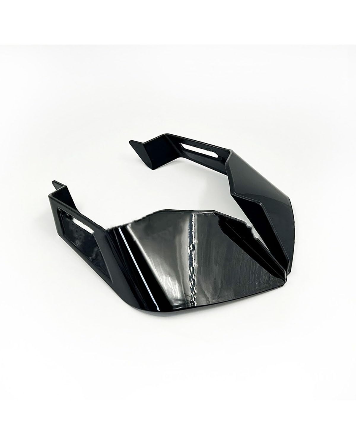 Motorrad-Winglets Motorräder Universal Modifizierte Feste Wind Seite Wind Untere Lip Spoiler Motorradspoiler(Glossy Black) von SXXJVES