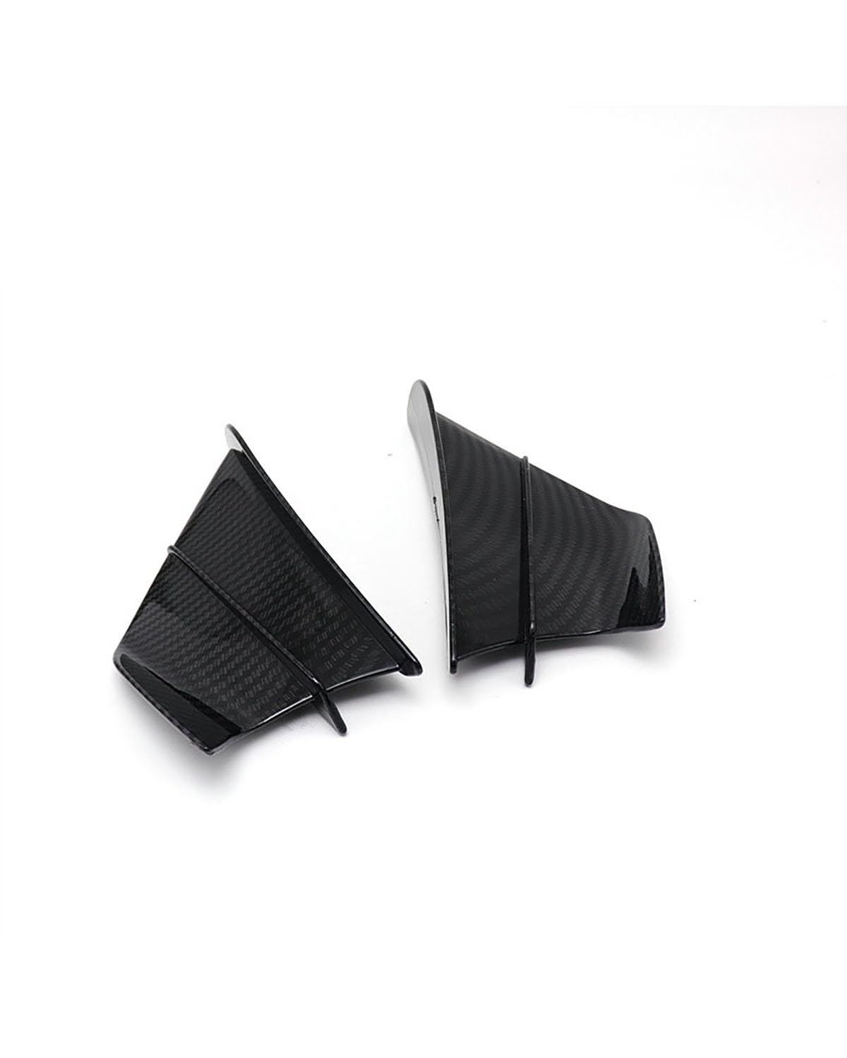 Motorrad-Winglets Universal Carbon Fiber Modifizierte Festflügel-Ansaugflügel Motorräder Flügel Aerodynamische Flügel Klebstoff Typ Festflügel Motorradspoiler(Carbon Fiber Pattern) von SXXJVES