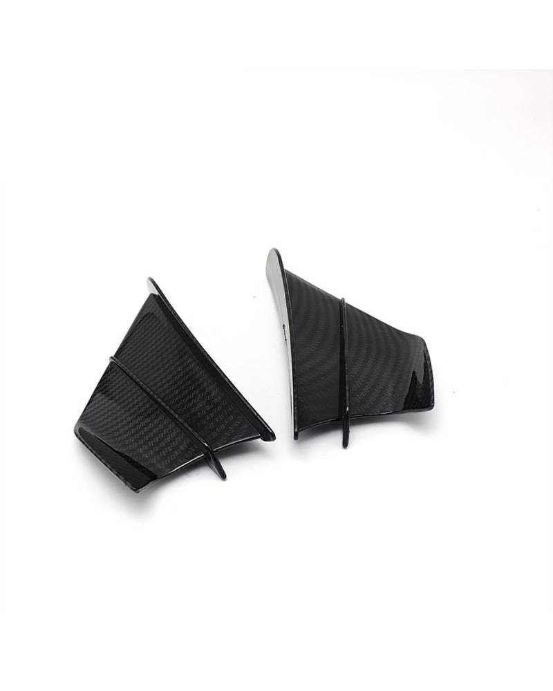 Motorrad-Winglets Universal Carbon Fiber Modifizierte Festflügel-Ansaugflügel Motorräder Flügel Aerodynamische Flügel Klebstoff Typ Festflügel Motorradspoiler(Carbon Fiber Pattern) von SXXJVES