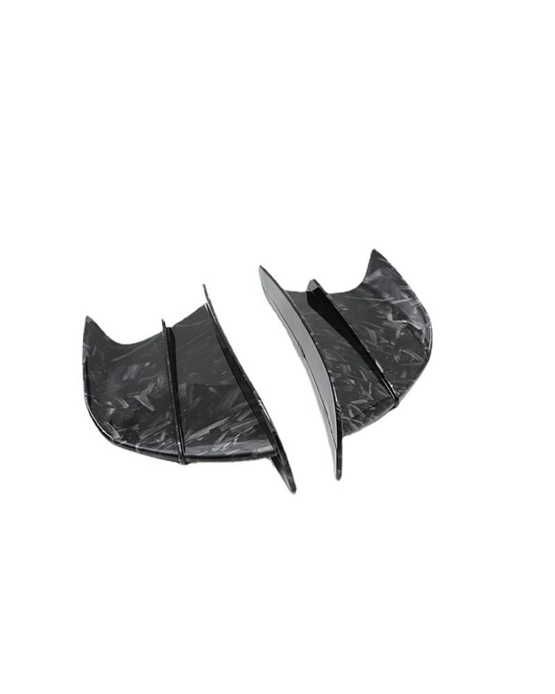 Motorrad-Winglets Universal Carbon Fiber Modifizierte Festflügel-Ansaugflügel Motorräder Flügel Aerodynamische Flügel Klebstoff Typ Festflügel Motorradspoiler(Forging Pattern) von SXXJVES